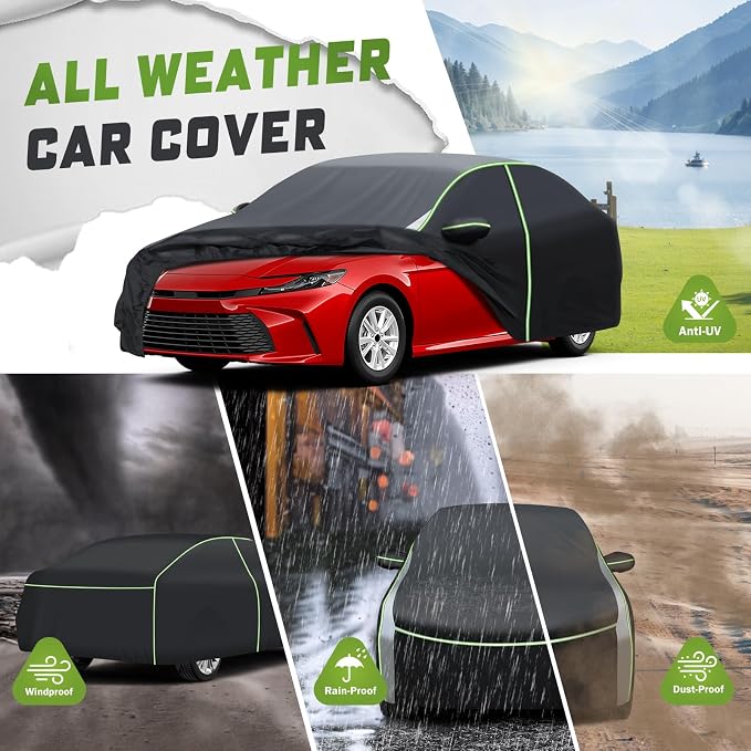 Mixsuper Liner Car Cover for Toyota Camry 1987-2025, 7 Layers Waterproof Car - Image 4