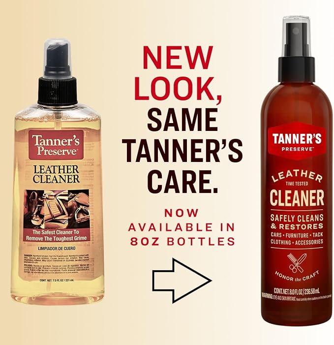 Tanner's Preserve Leather Cleaner, Cleans & Restores Finished Leather, Use - Image 7