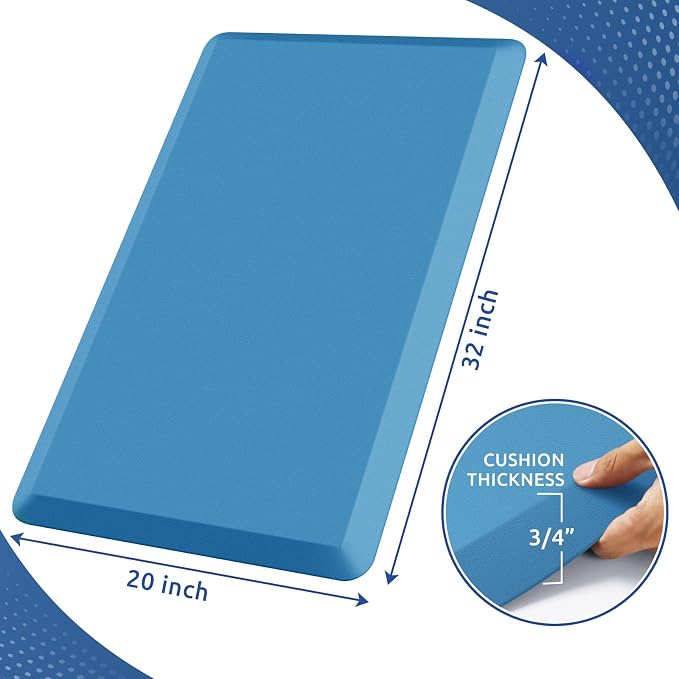 KitchenClouds Kitchen Mat Cushioned Anti Fatigue Rug 20"x32" Waterproof - Image 2