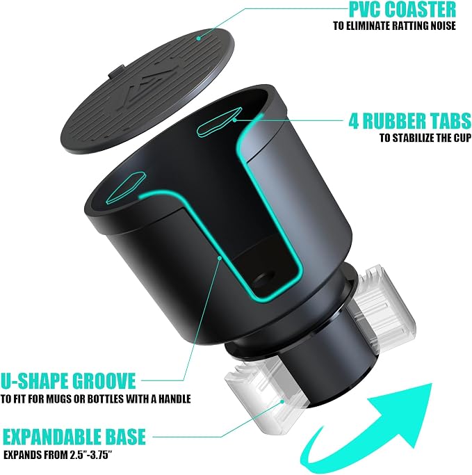 Upgraded Universal Car Cup Holder Expander - Image 2