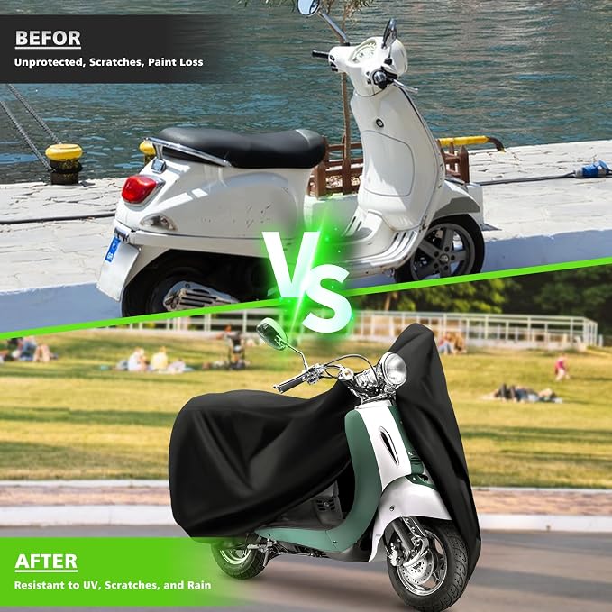 COVERVIN Scooter Waterproof Cover Outdoor, Moped Cover & Vespa Cover - Image 5