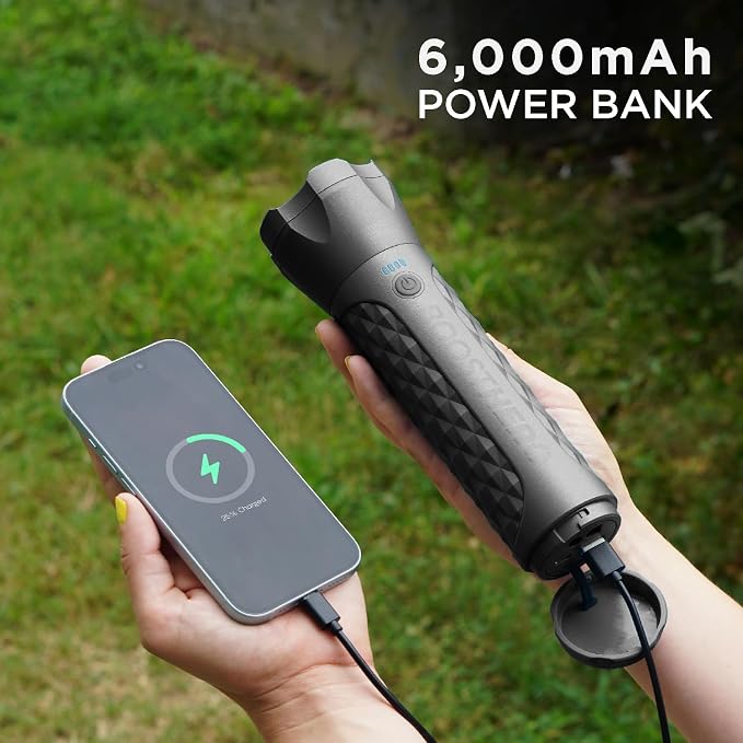 BoostHero Portable Car Battery Jump Starter, 000mAh Power Bank, LED Flashlight - Image 4