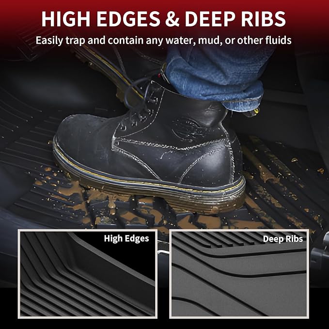 LASFIT Frunk Trunk Mats Fit for Tesla Model X & Model X Plaid 6 Seater / 7 - Image 4