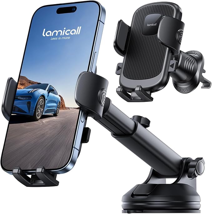 Lamicall Car Phone Holder Mount 360° Rotation Phone Holders by Lamicall