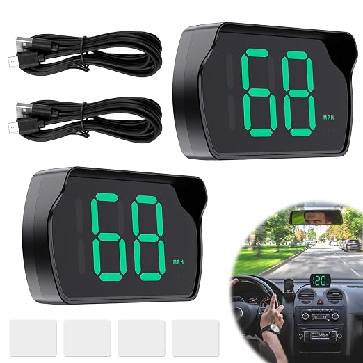 2 Pack GPS Digital Speedometer for Car MPH, Universal HUD Speed Meter - Image 7