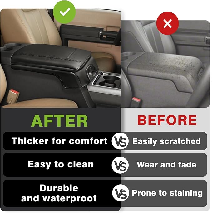 Muslogy Center Console Armrest Cover Compatible - Image 6