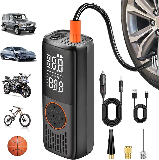 20000mAh Tire Inflator Portable Air Compressor, 150 PSI Auto Shut-Off Mini by SAYATA