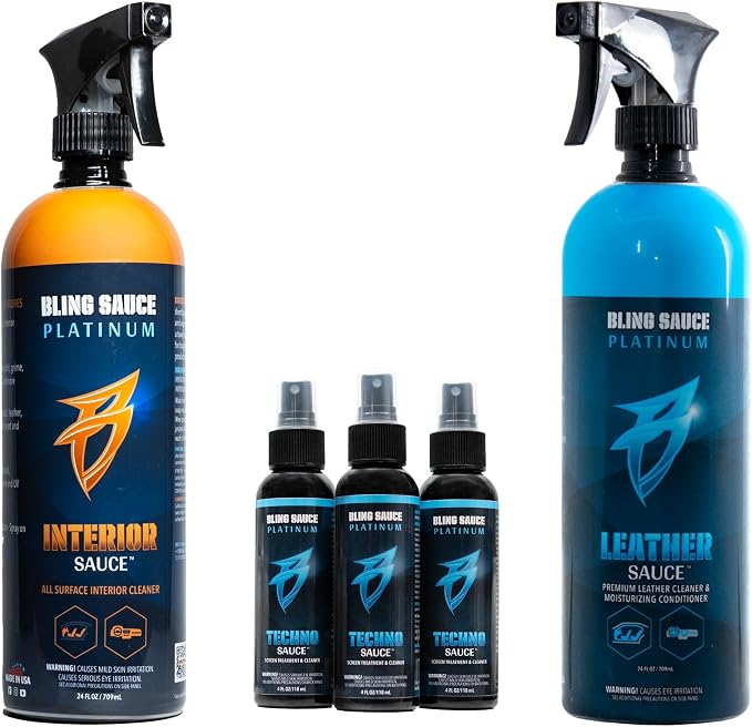 Superior Interior Automotive Bundle, Includes Interior Sauce, Leather Sauce by BlingSauce