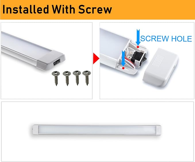 LED Interior Utility Light Fixture 34.2" x 2.6", High Lumen-Output Low Current - Image 4