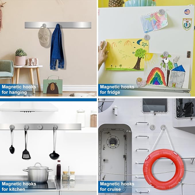 LOVIMAG Magnetic Hooks Havy Duty, 80LBS Strong Magnetic Hooks - Image 7