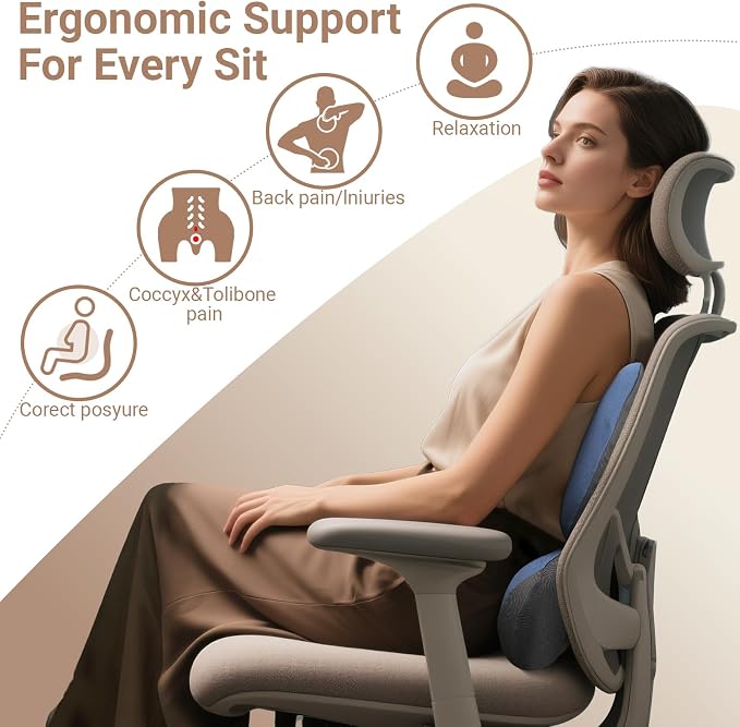 Lumbar Pillow, Ergonomic Lumbar Support Pillow - Image 2