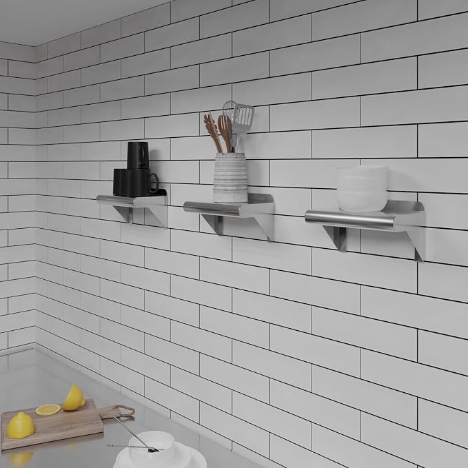 AmGood 6 in. x 10 in. Stainless Steel Wall Mount Shelf. Commercial/Home. Kitchen - Image 6
