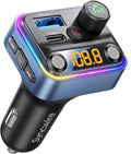 Syncwire Bluetooth 5.4 FM Transmitter Car Adapter 42W Wireless FM Radio Music by SYNCWIRE