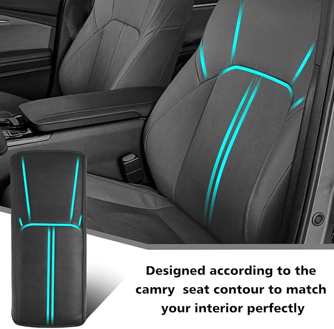 Muslogy Armrest Pad Center Console Cover Compatible - Image 2