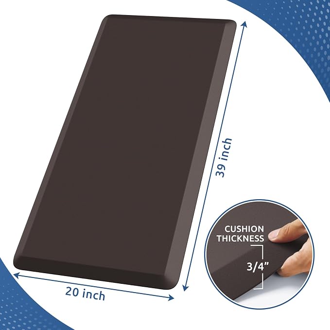 KitchenClouds Kitchen Mat Cushioned Anti Fatigue Rug 24"x70" Waterproof - Image 2