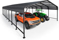 20x40 FT Metal Carport, Enhanced Base and Steel Roof by Unknown
