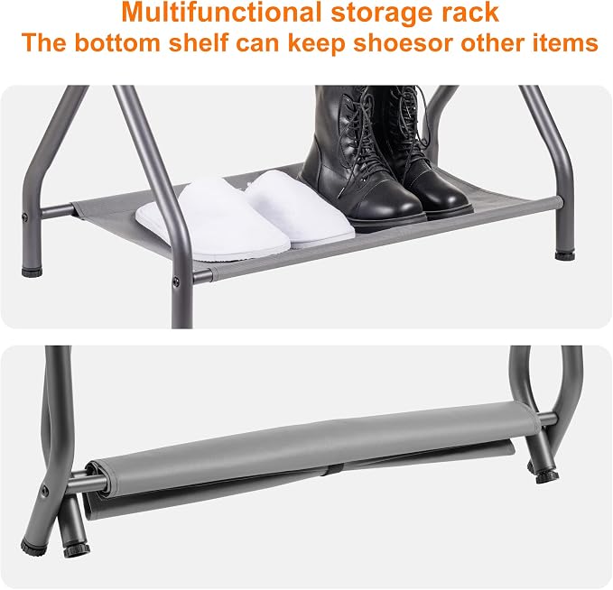 Heybly Luggage Rack, Steel Folding Suitcase Stand - Image 6