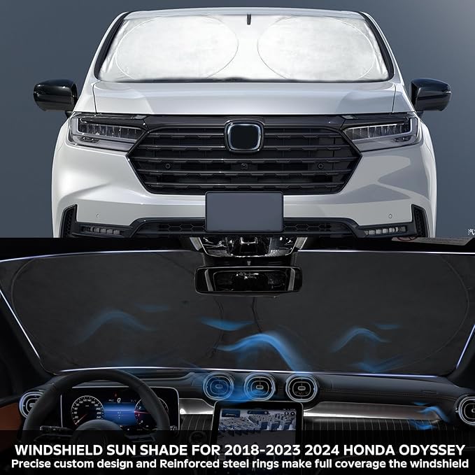 for Odyssey 2026 Windshield Sun Shade Foldable Sunshade fit - Image 2