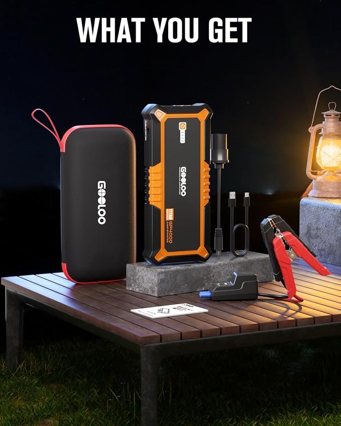 GOOLOO 4000A Peak Car Jump Starter 12V Auto Battery Booster SuperSafe Lithium - Image 7