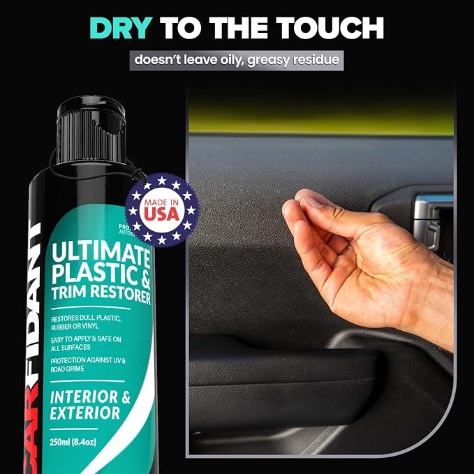 Carfidant Plastic Restorer for Cars – Refreshes Faded Plastic, Vinyl & Rubber - Image 7
