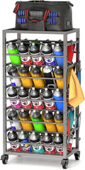 yeshine 50 Can Spray Paint Storage Rack, Metal Aerosol Storage Cart, Rolling by yeshine