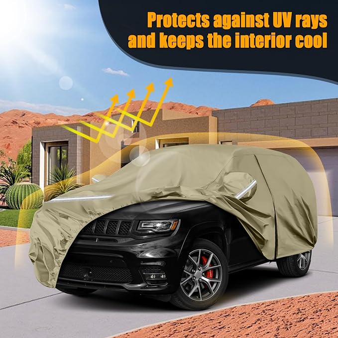 Waterproof Car Covers Replace for 2011-2025 Jeep Grand Cherokee, Windproof - Image 7
