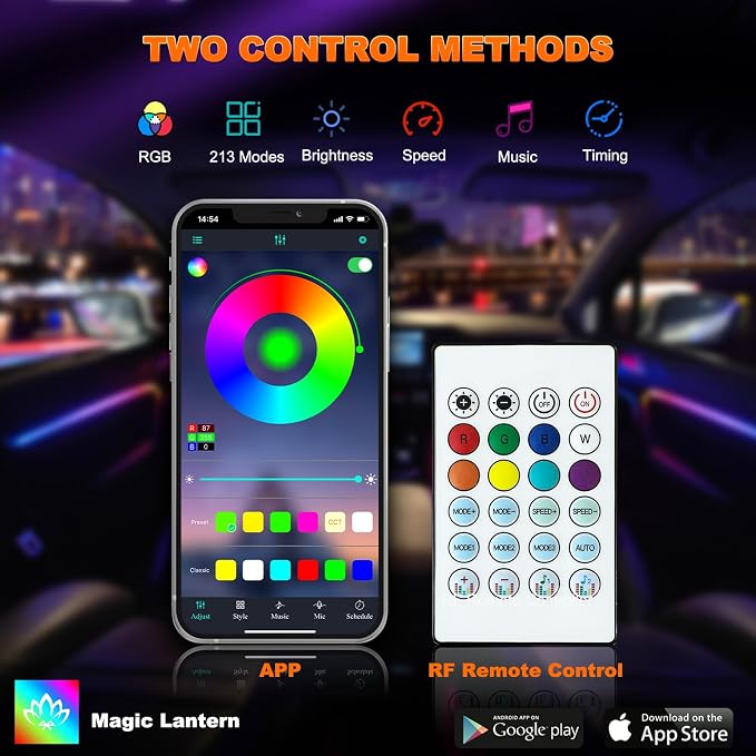 Interior Car LED Strip Lights, Acrylic LED Lights - Image 7