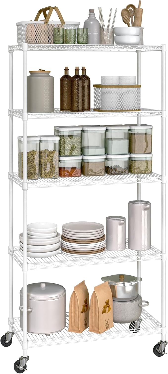 Seville Classics UltraDurable Heavy Duty NSF Solid Steel Wire Rack Storage Unit - Image 8