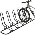 Floor Bike Rack for 5 Bikes, Safeguard Disc Brakes & Derailleurs Design by Kingarage
