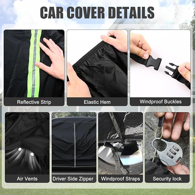 Waterproof Car Cover Compatible - Image 4