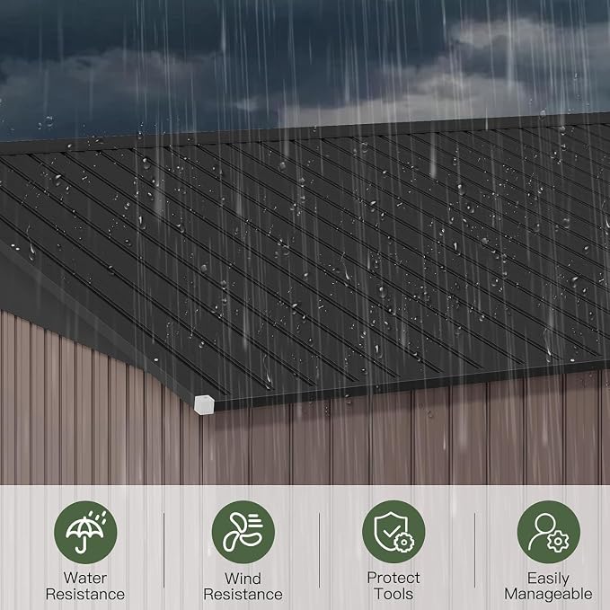 Aoxun 14x12 FT Shed Outdoor Storage Shed - Image 6