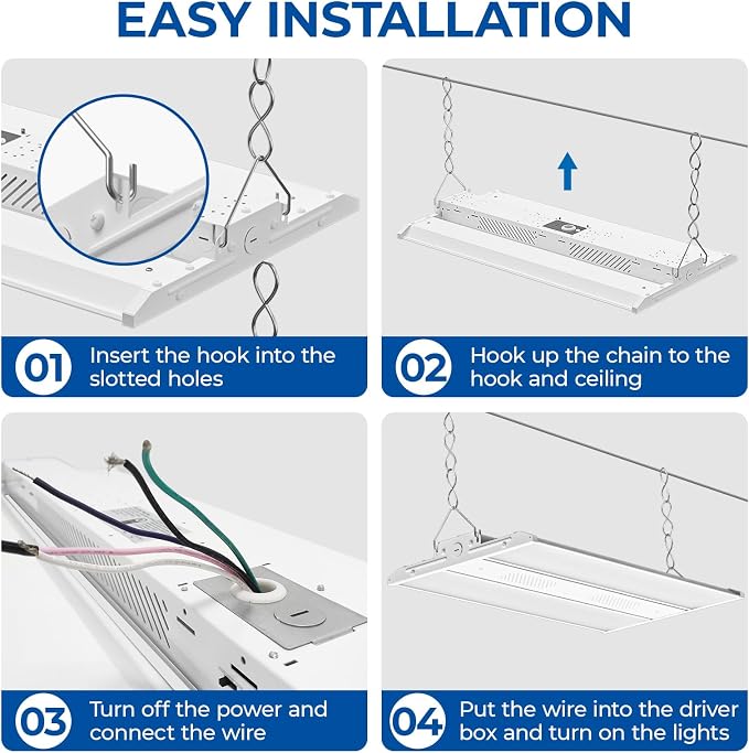 CINOTON 4FT 220W LED Shop Light - Image 8