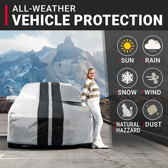 iCarCover Custom Car Cover for Pontiac G5 Waterproof All-Weather Rain Snow UV - Image 2