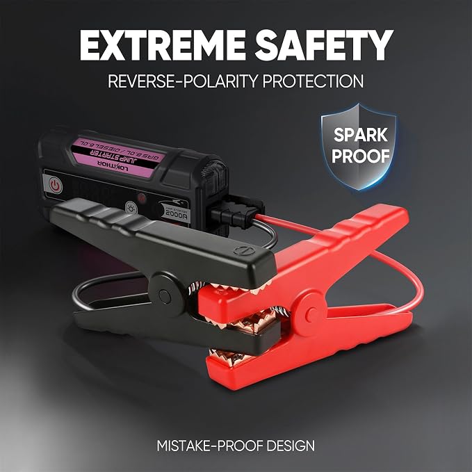 J400 Jump Starter with ConnectMax Tech, 2000A 12V Battery Jumper Starter - Image 4