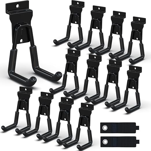3-H Slat Wall Hooks 12 Pack 4.5 Inch, Slatwall Hooks U Shape, Slatwall by 3-H