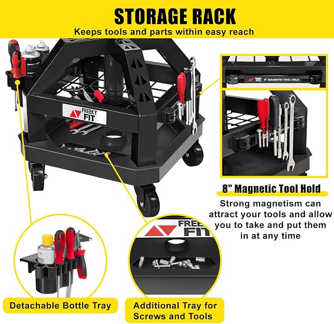 Rolling Shop Stool for Garage - Image 3