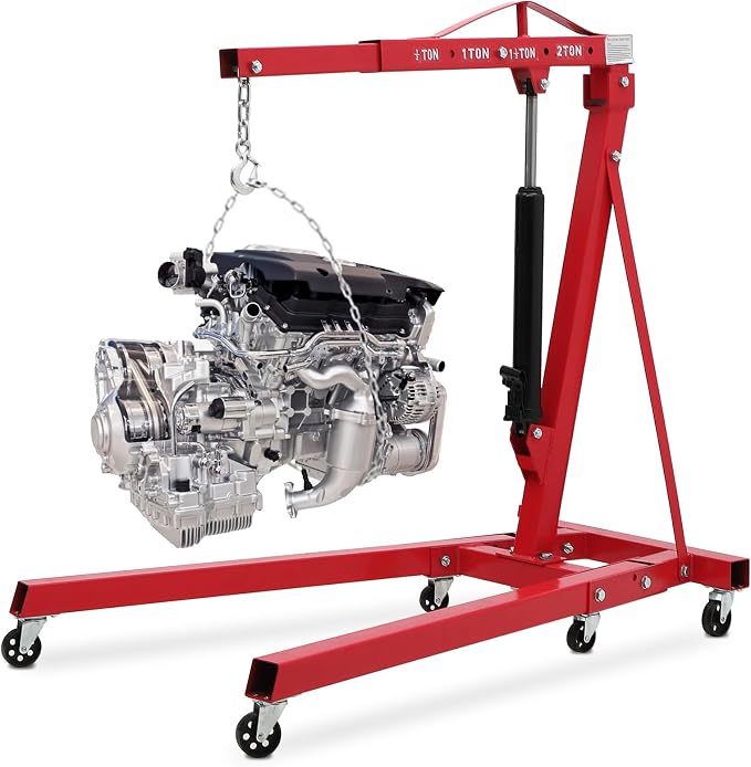 2 Ton Engine Hoist, Folding Cherry Picker Engine Hoist - Image 6