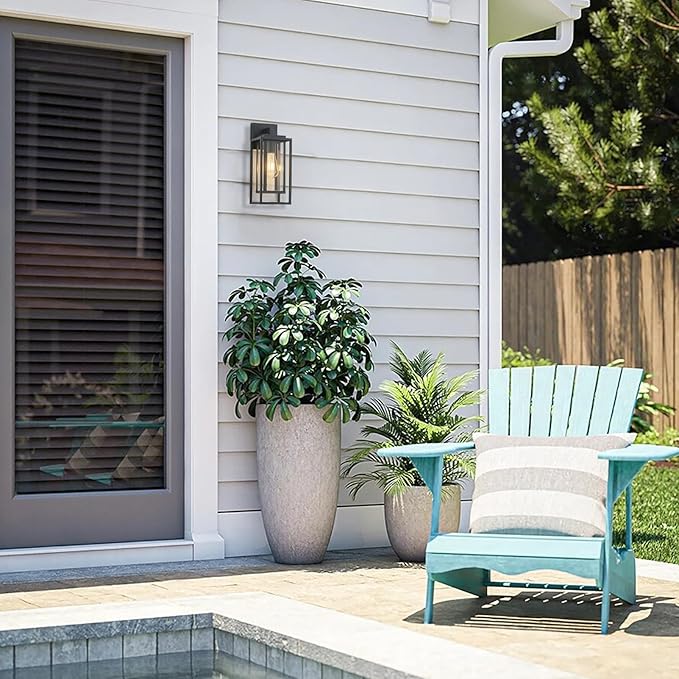 14" Outdoor Wall Light Fixtures Waterproofed Exterior Lantern W/Sturdy - Image 2