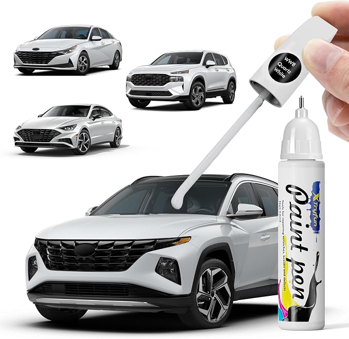 Quartz White Touch Up Paint Compatible by XTryfun