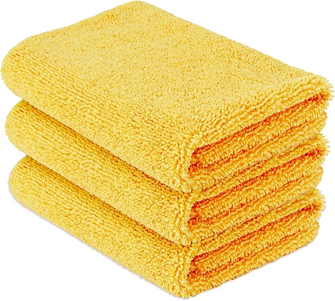 Amazon Basics Microfiber Car Drying Towels, Lint Free, Scratch Free, Highly by AmazonBasics