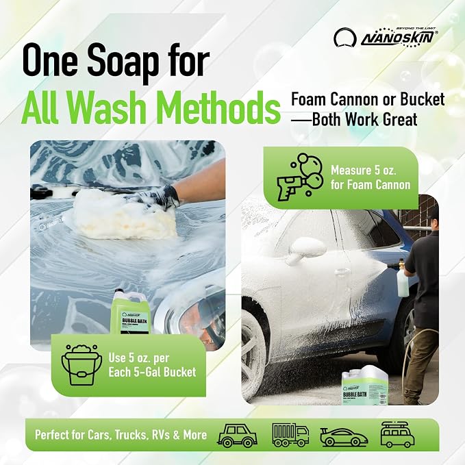 Nanoskin BUBBLE BATH Foaming Car Wash Shampoo 30 Gallons - Image 5
