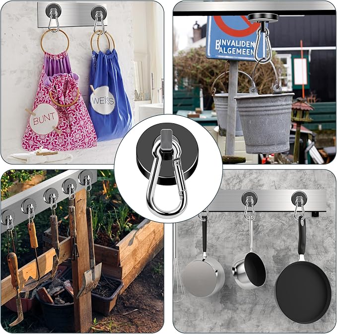 MIKEDE Magnetic Hooks Heavy Duty, 110LBS+ Strong Neodymium Magnets - Image 7