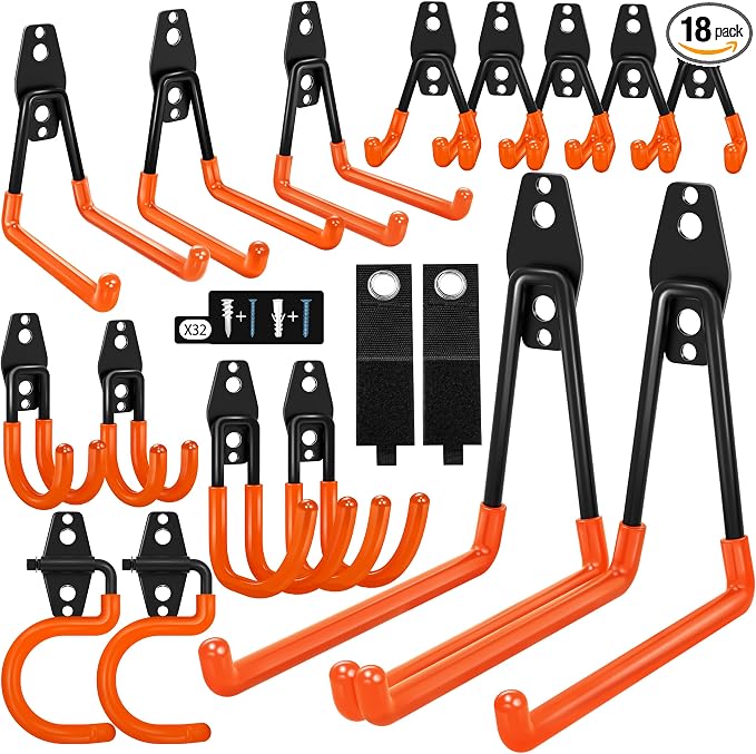 18 Pack Garage Hooks Heavy Duty by Unknown