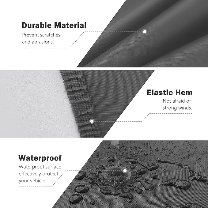 MORNYRAY Compatible with Dodge Challenger, Car Cover Outdoor Waterproof Sun - Image 5