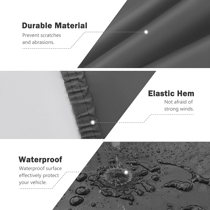 MORNYRAY Compatible with Toyota RAV4, Car Cover Outdoor Waterproof Sun Rain - Image 5