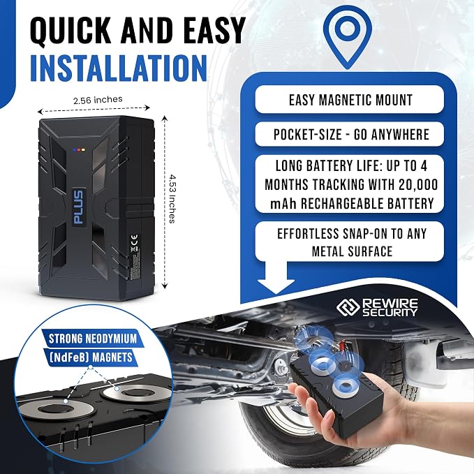 REWIRE SECURITY 104-Plus 4G Magnetic GPS Tracker - Image 3