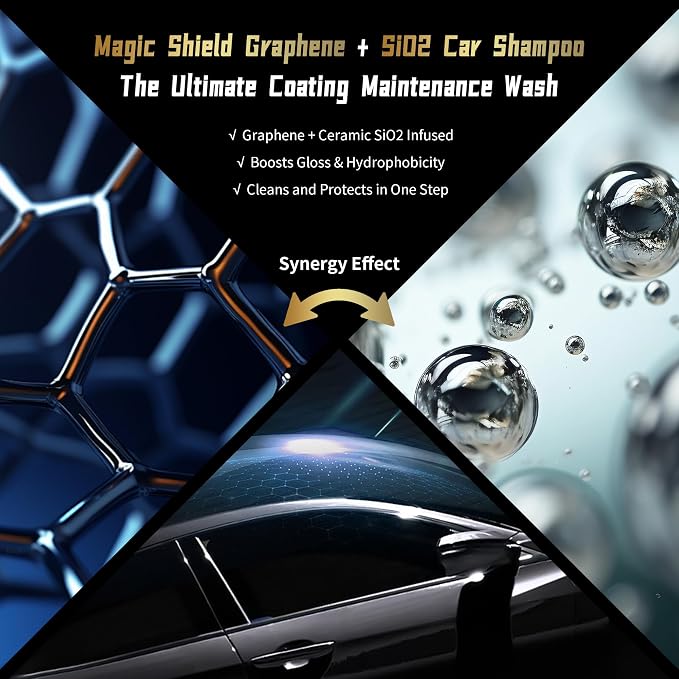 Graphene Shampoo – pH Neutral Car Wash | Advanced Hydrophobic & SiO2 Protection - Image 2
