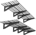 4-Pack Garage Wall Shelving, 2x4ft Walls Shelf Storage Rack, Sturdy Walls by PRESTELION