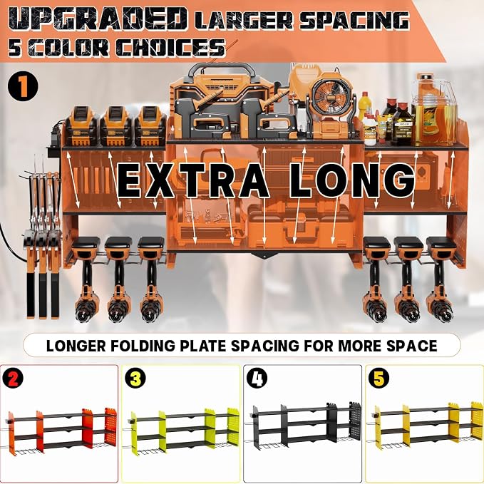45" Large Power Tool Organizer Wall Mount - Image 7
