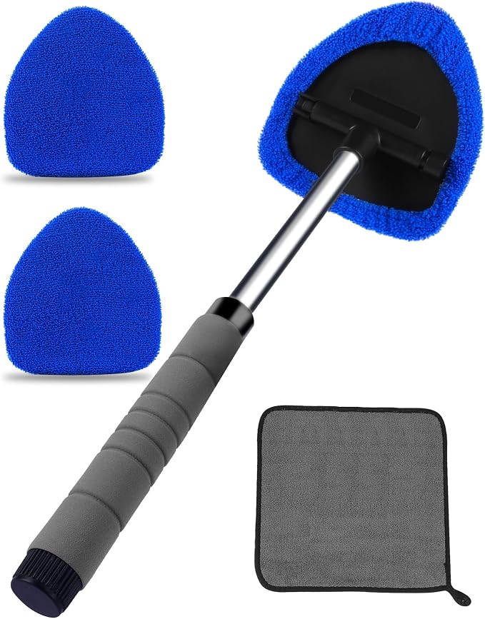 Auto Window Cleaning Tool, Retractable Windshield Cleaner Wand, Car Window by IMPROVEQUALITYINDETAILS